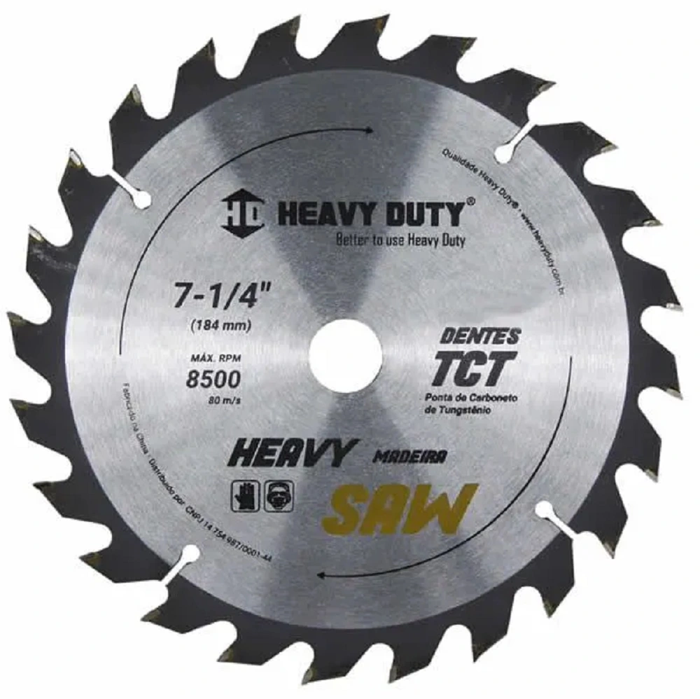 Disco Serra Videa 7.1/4 X 24 Dentes Heavy Duty