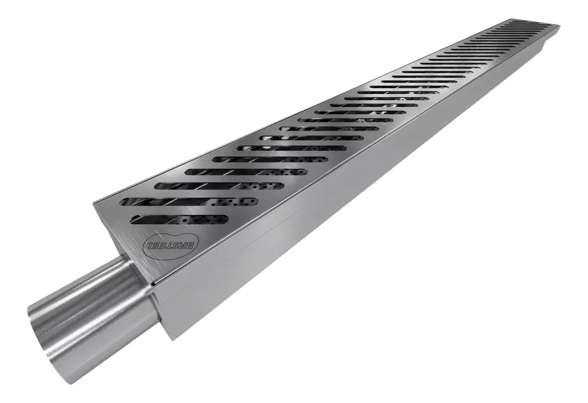 Ralo Inox Com Coletor - Frontal Dimensões:800x90x60