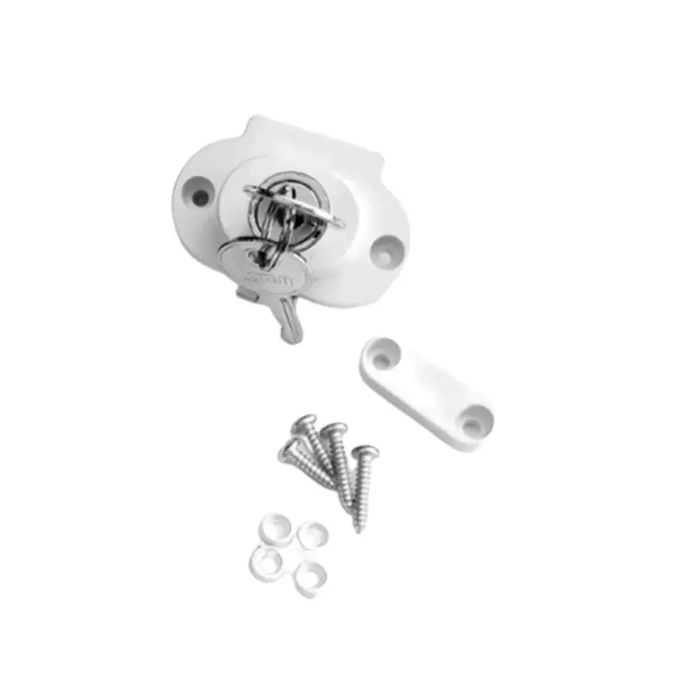 Fechadura Vidro Leito Para De Sacada Branco