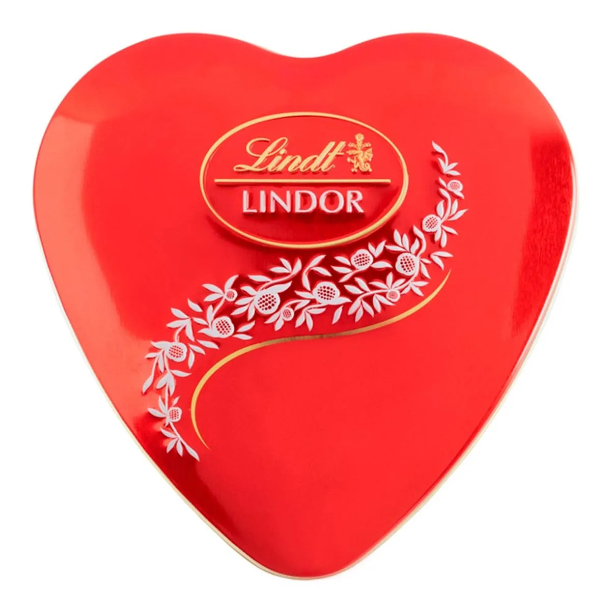 Trufa de Chocolate Suíço ao Leite Recheio Cremoso Coração Lindt Lindor Lata 50g 4 Unidades