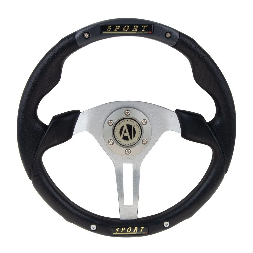 Volante de Direção Espotivo Thundercloud Cinza 350mm - AUTOMOTIVE IMPORTS ZN4646032