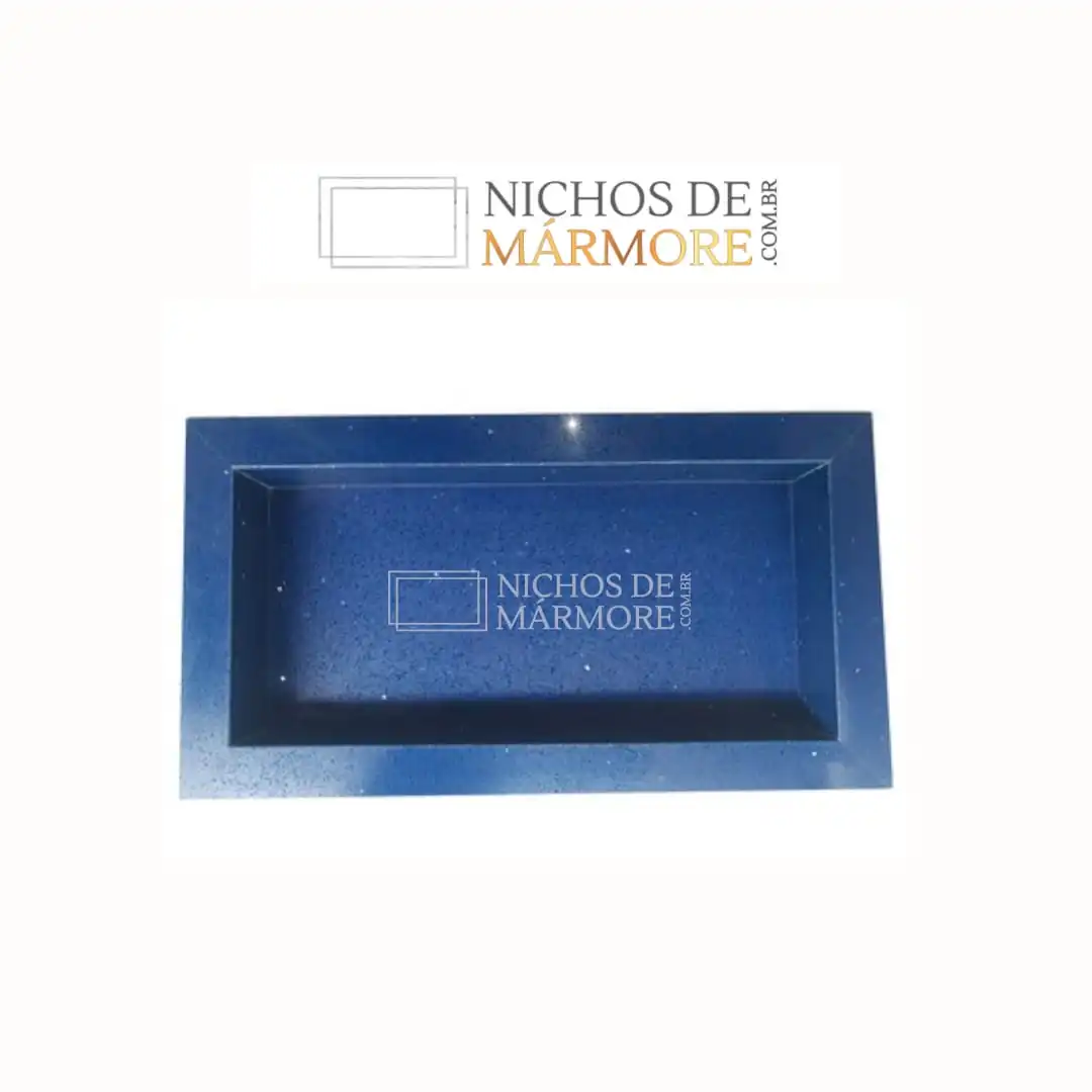 Nicho em Mármore Azul Estelar 60x30x8