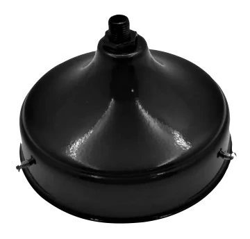 Plafon Plafonier Chapa C/ Bocal E27 Louça Kalil Preto