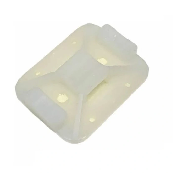 Fixador Sem Adesivo 32x25mm Nylon Natural Lkcs 100 Peças