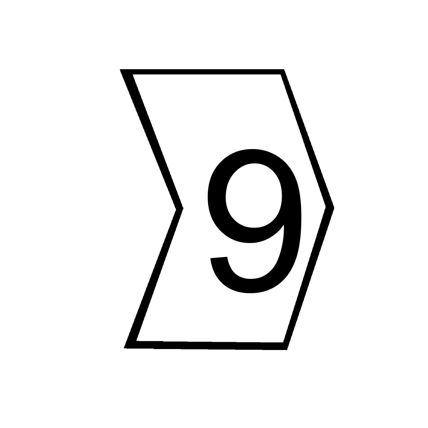 Identificador para Cabos "9" Branco MHG2/5 Hellermann