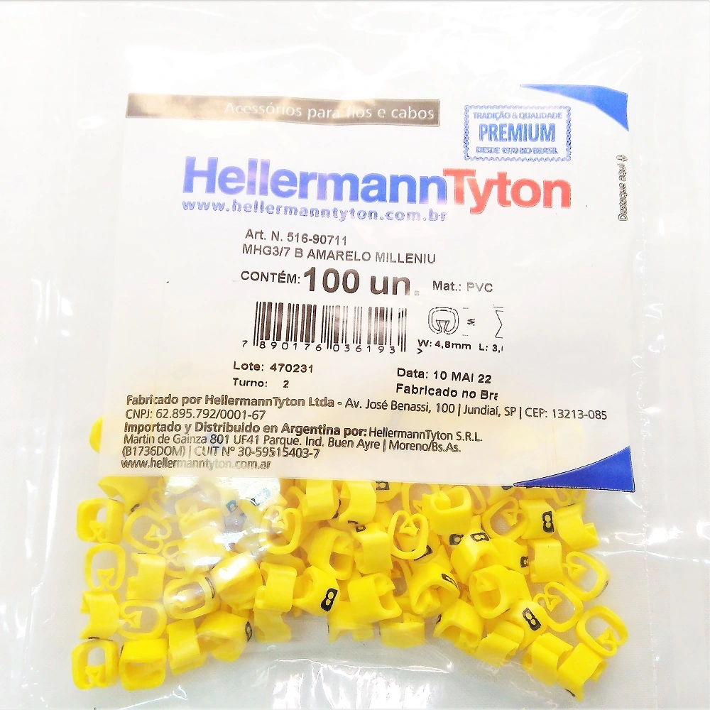 Marcador Anilha P/ Cabos 1,5 A 10 Mm² Mhg3/7 Letra B