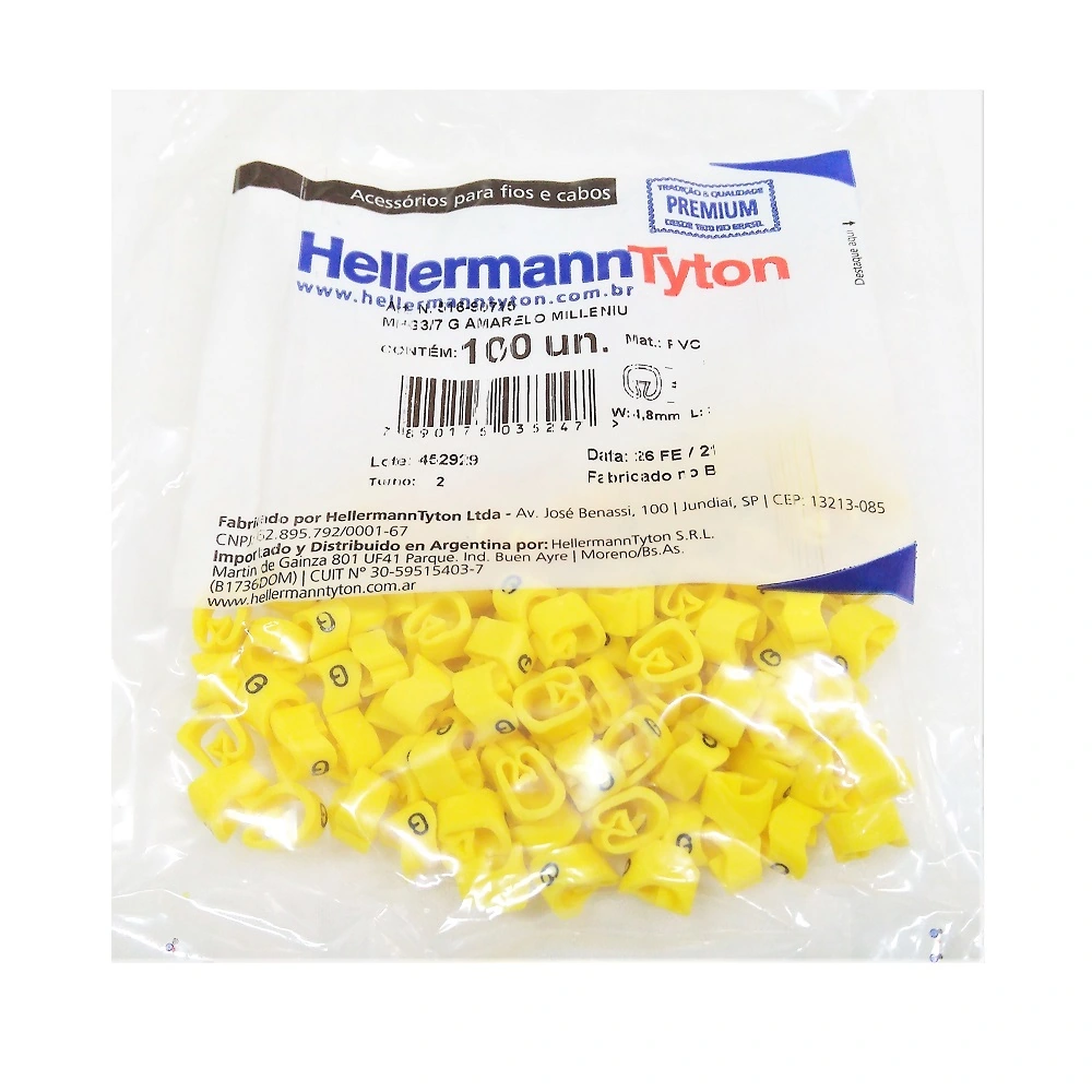 Marcador Anilha P/ Cabos 1,5 A 10 Mm² Mhg3/7 Letra G