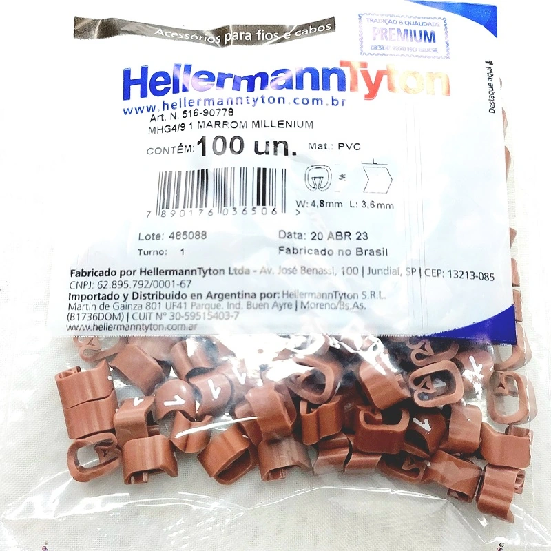 Identificador Para Cabos Número 1 Marrom Mhg4/9 Hellermann