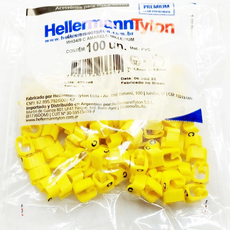 Identificador Para Cabos Letra C Mhg4/9 Hellermann