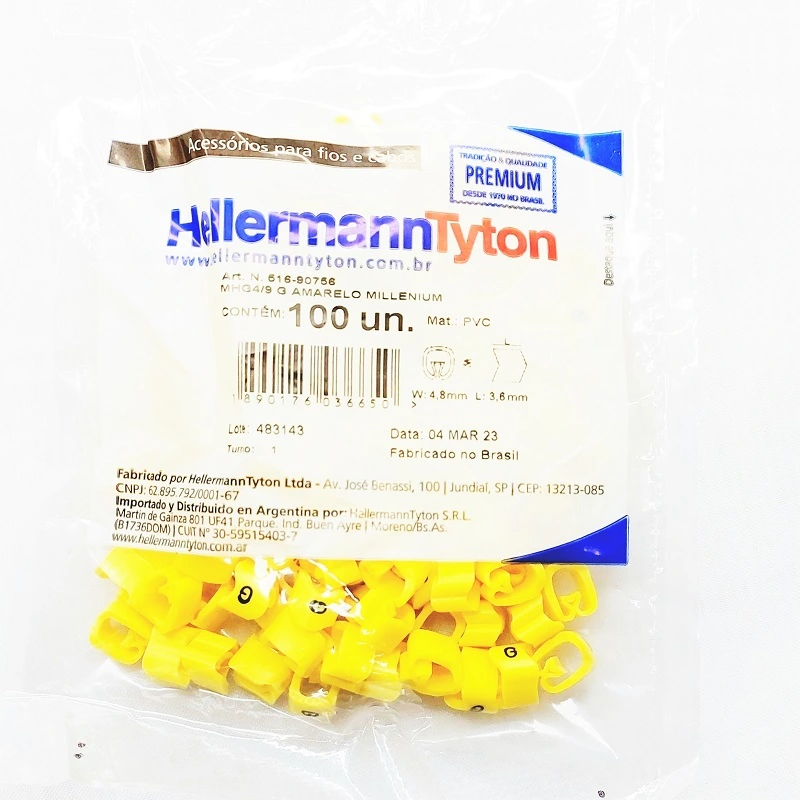 Identificador Para Cabos Letra G Mhg4/9 Hellermann
