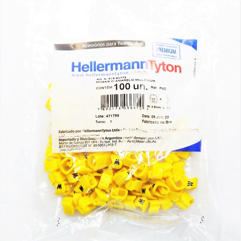 Identificador Para Cabos Letra W Mhg4/9 Hellermann
