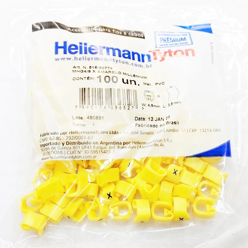 Identificador Para Cabos Letra X Mhg4/9 Hellermann