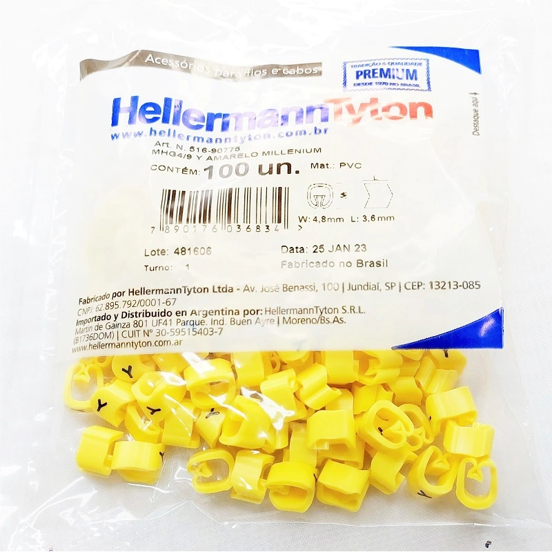 Identificador Para Cabos Letra Y Mhg4/9 Hellermann