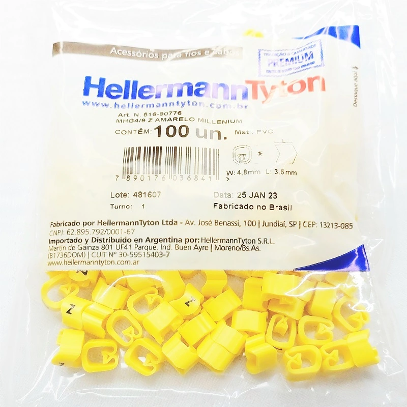 Identificador Para Cabos Letra Z Mhg4/9 Hellermann
