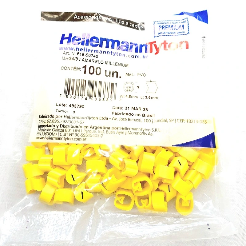 Identificador Para Cabos Símbolo Barra Mhg4/9 Hellermann