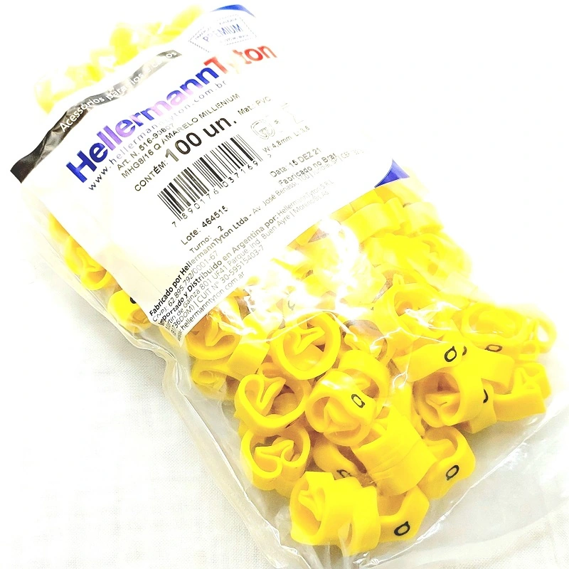 Identificador Para Cabos Letra Q Mhg8/16 Hellermann