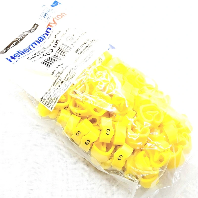 Identificador Para Cabos Letra S Mhg8/16 Hellermann