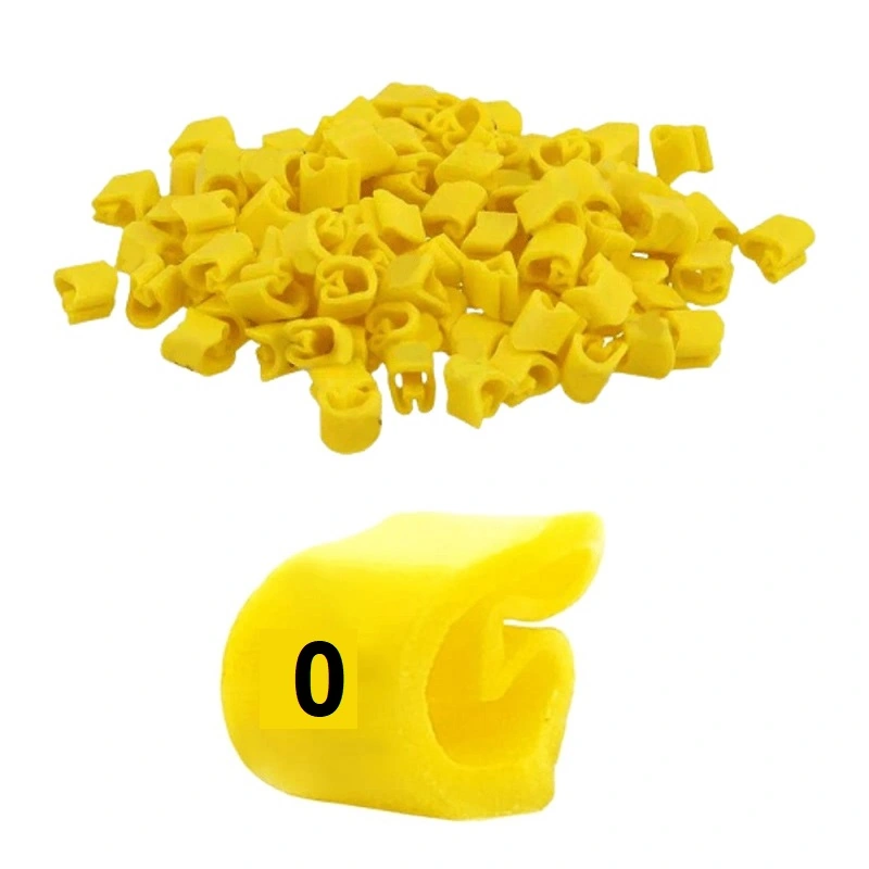 Identificador Para Cabos Número 0 Amarelo Mhg8/16 Hellermann