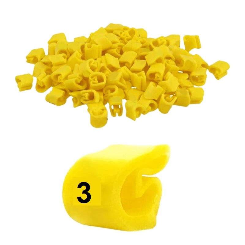 Identificador Para Cabos Número 3 Amarelo Mhg8/16 Hellermann