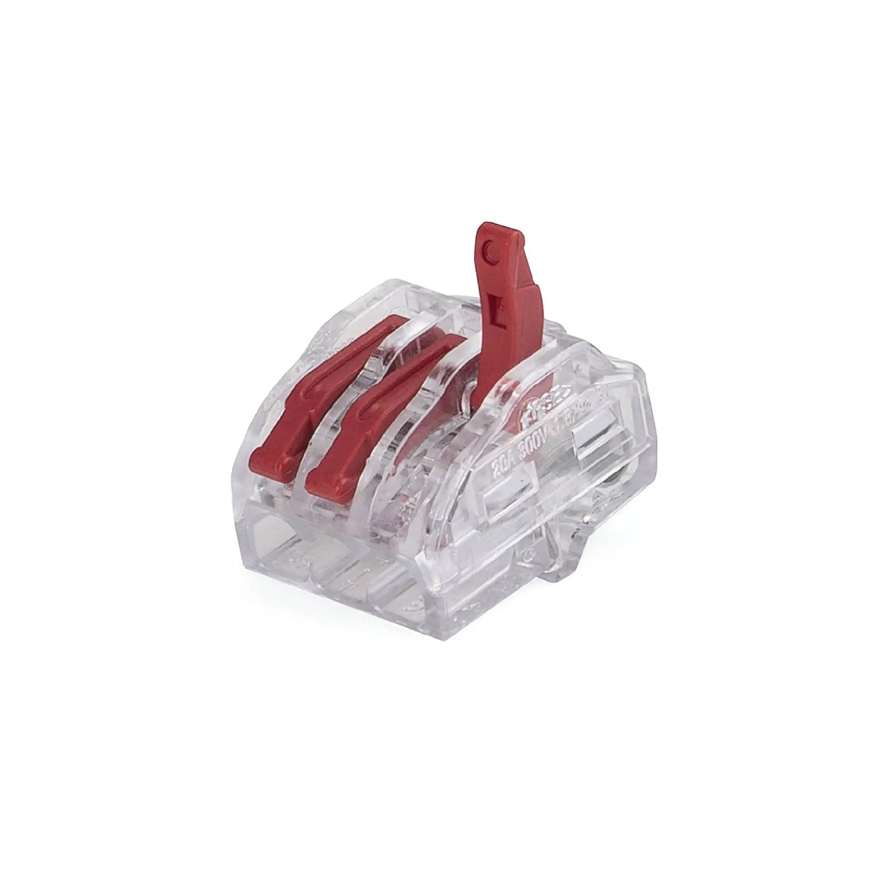Blister Conector de Emenda Plástico 3 Polos 4 Unidades 4mm Transparente HCRN-3 HellermannTyton