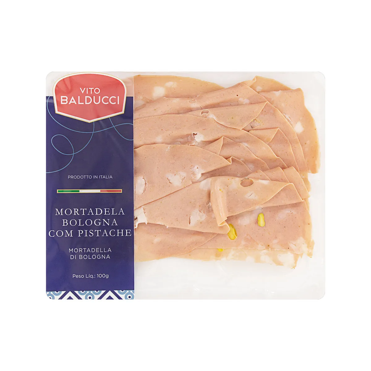 Mortadela Bologna Com Pistache Vito Balducci 100g