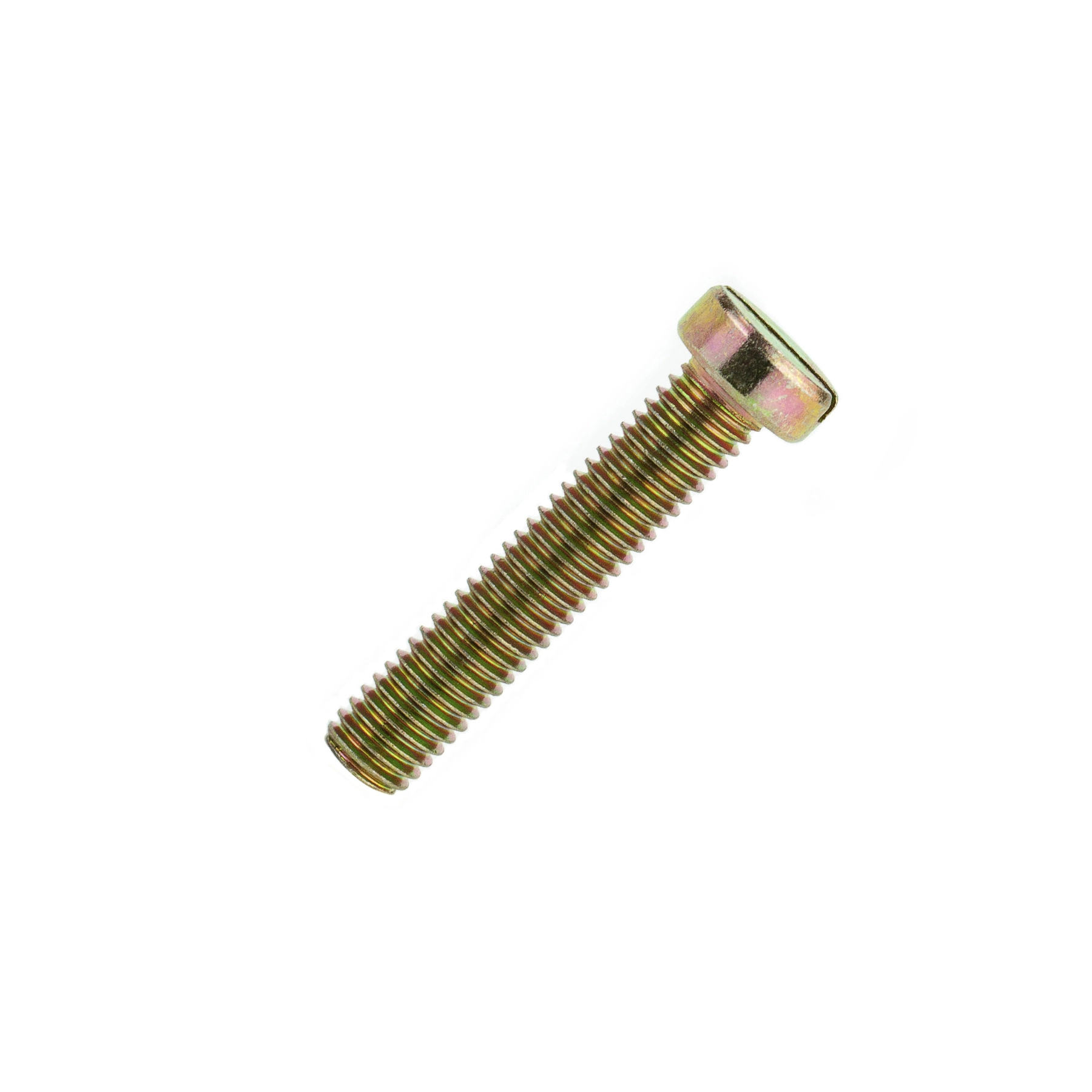 Parafuso de Aço Carbono para Metal 8x40mm Máquina Cilíndrica Fenda 100 peças