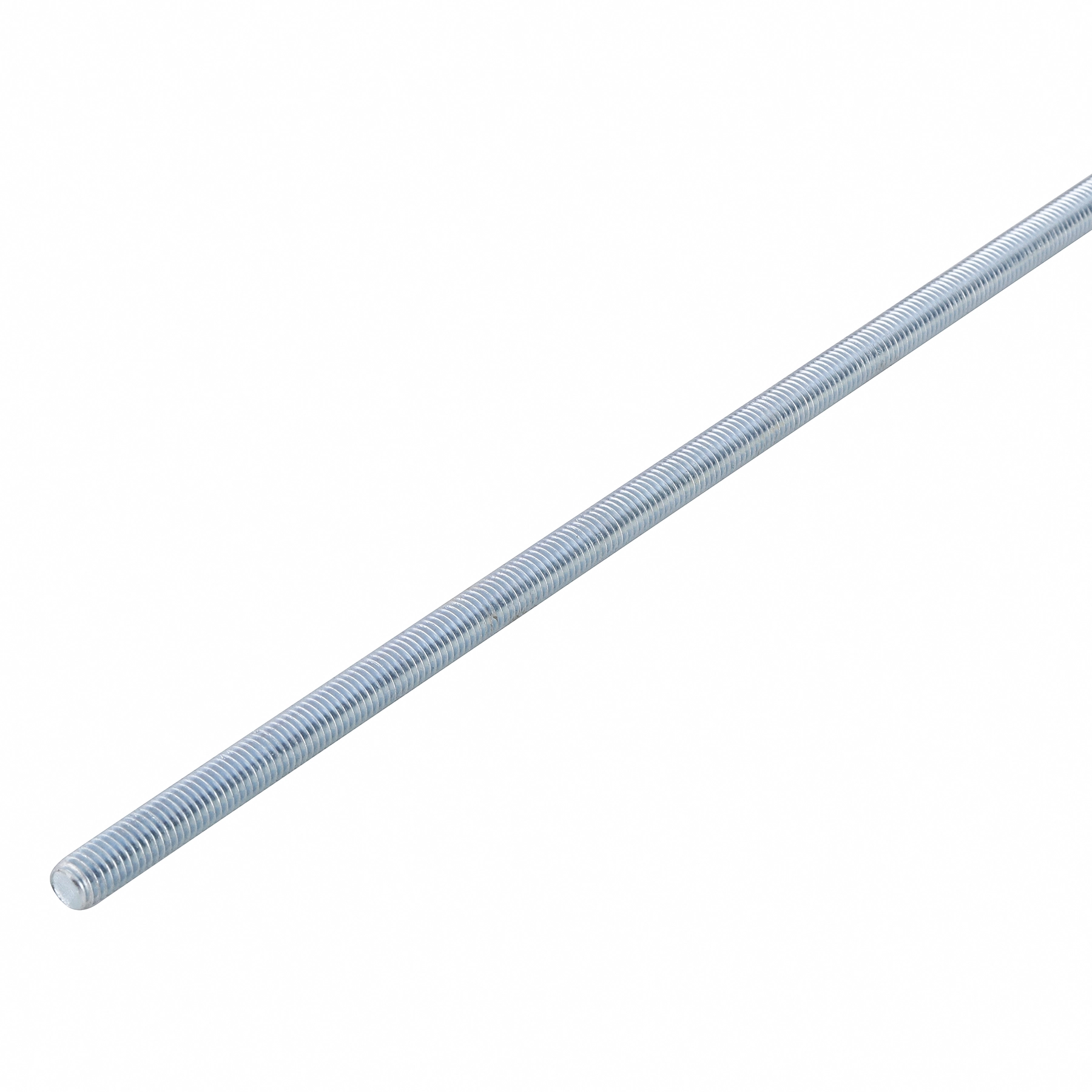 Barra Roscada Aço Carbono Zincado Branco 10mmx1m