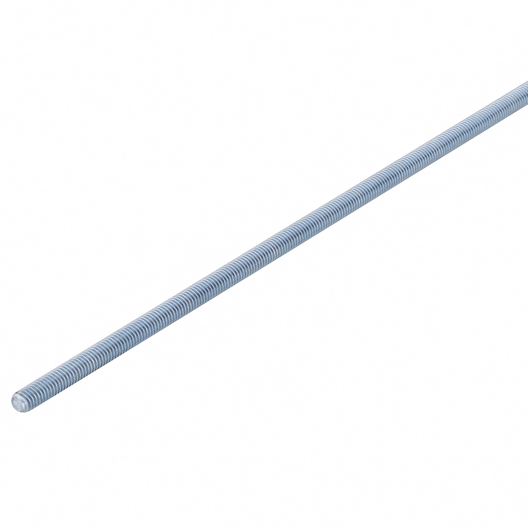 Barra Roscada Aço Carbono Zincado Branco 6mmx1m