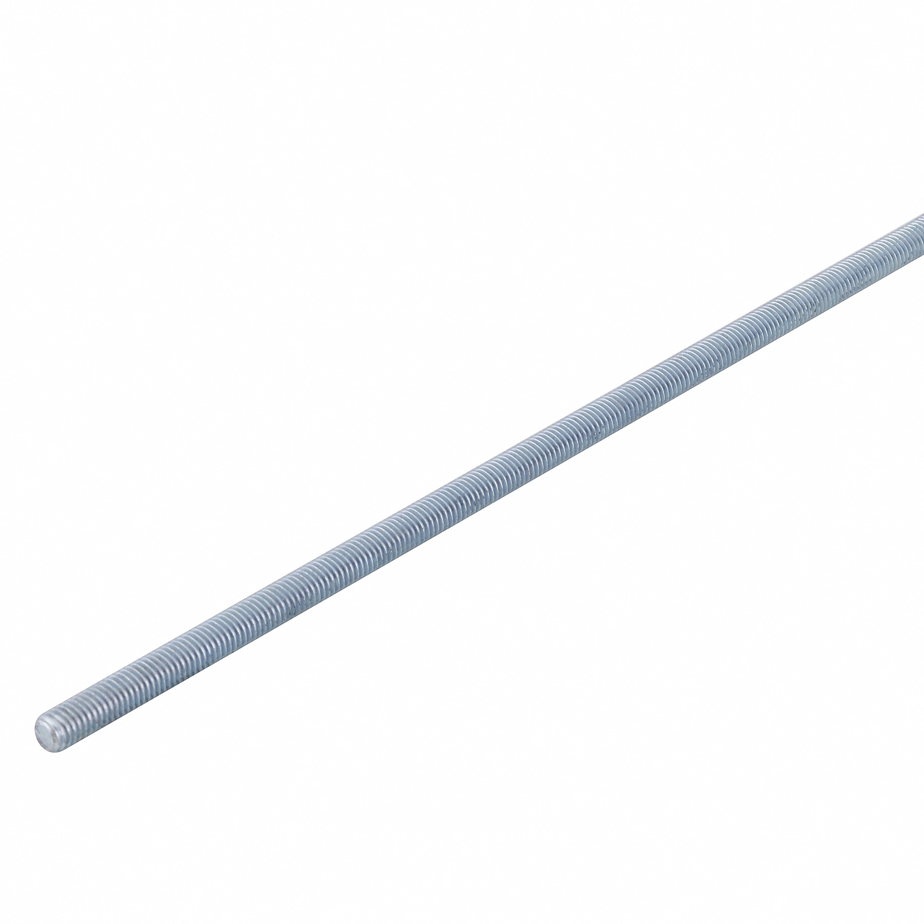Barra Roscada Aço Carbono Zincado Branco 8mmx1m
