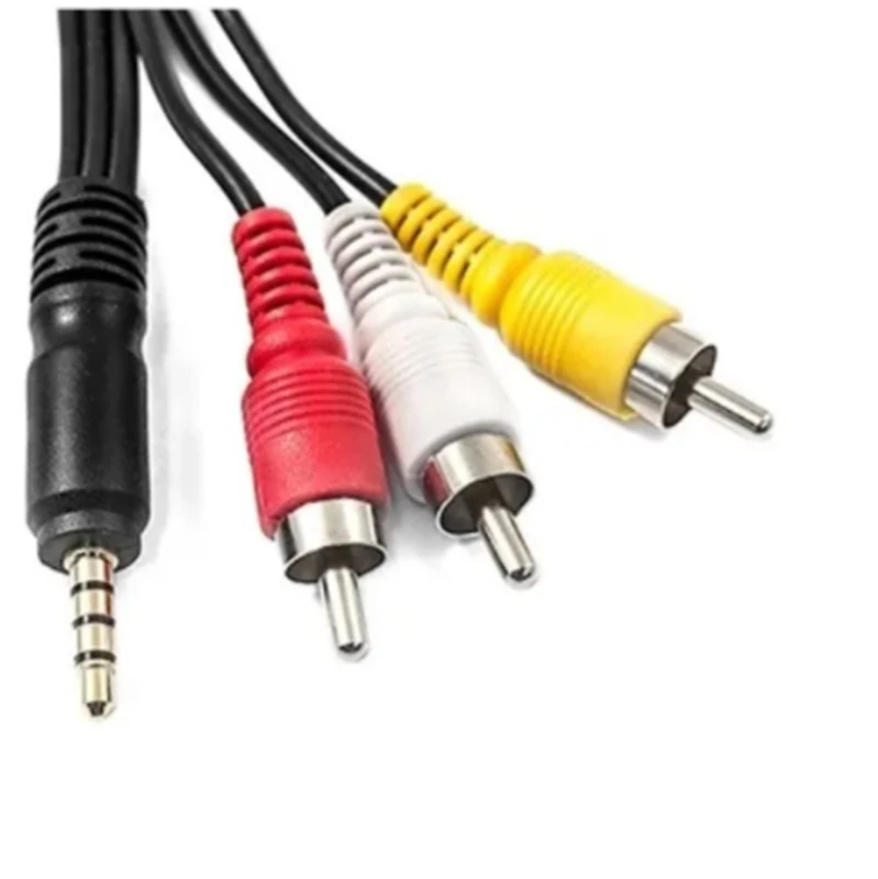 Cabo Auxiliar P3x3rca Estéreo 2.0 Metros Para Dvd