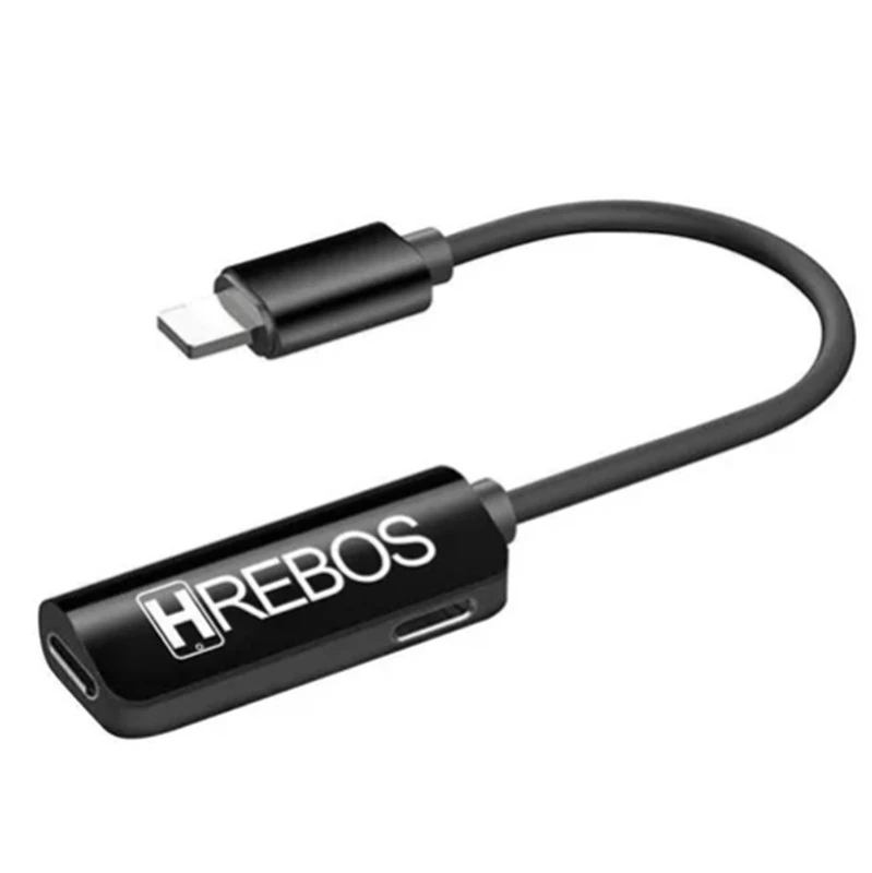 Cabo Adaptador Fone 2x1 Para Iphone Carga E Fone De Ouvido