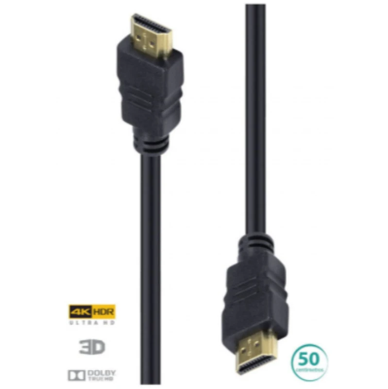 Cabo Hdmi Macho X Macho 2.0 4k Hdr 50cm