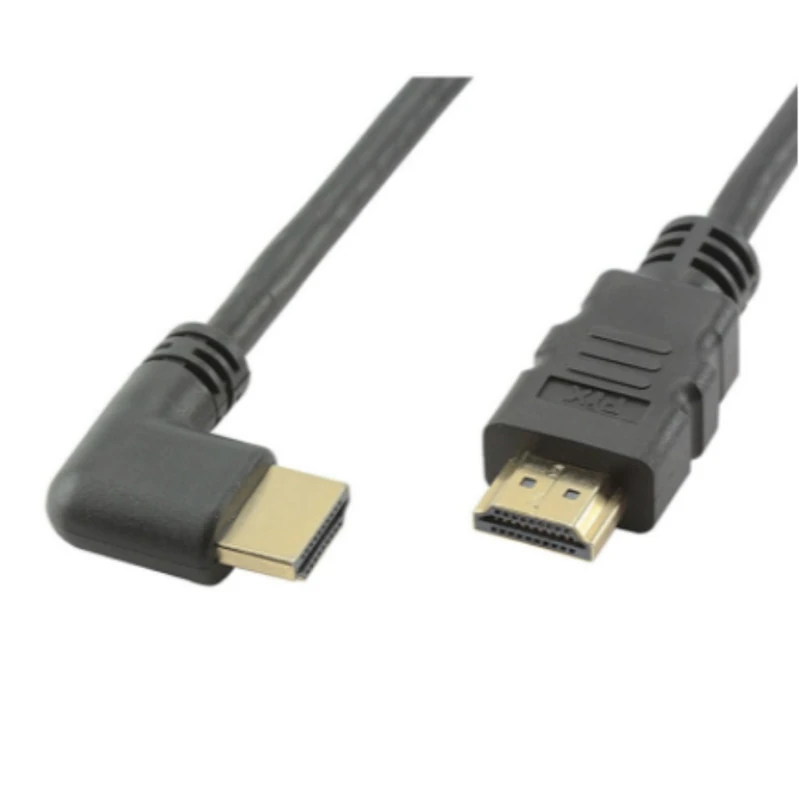 Cabo Hdmi Macho X Macho 2.0 4k 19 Pinos 90 Graus 3,0 Metros