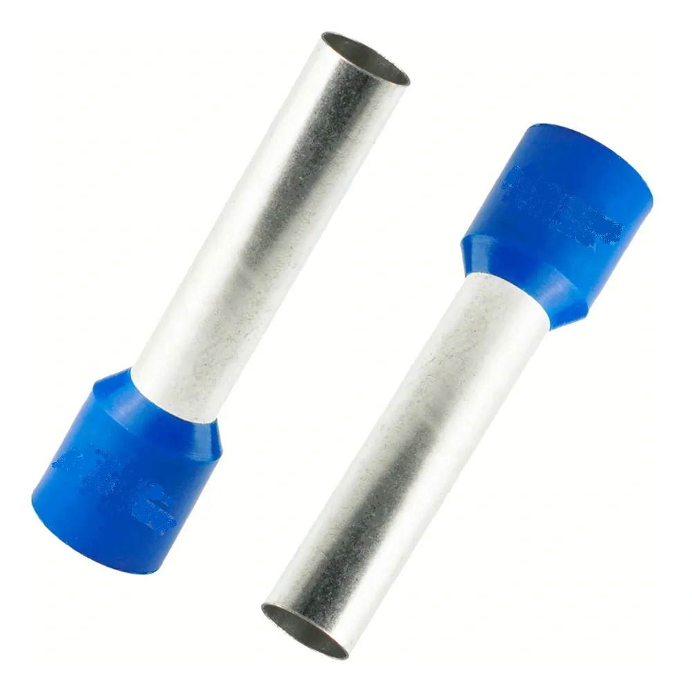 Terminal Tubular Ilhós Simples 16 Mm² Longo E25mm 100 Peças