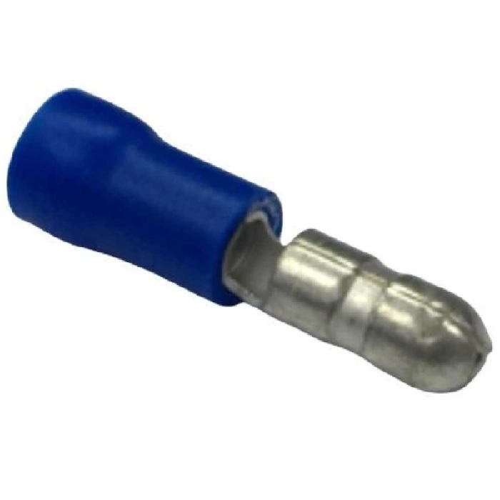 Terminal Pre Isolado Bala Bullet Macho 1,50-2,50 Mm² Azul 100 peças