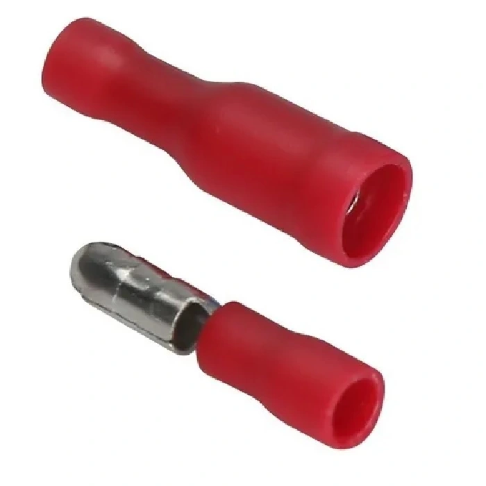 Terminal Pre Isolado Bala Bullet Macho Femea 0,50-1,50 Mm² Vm 100 Pares
