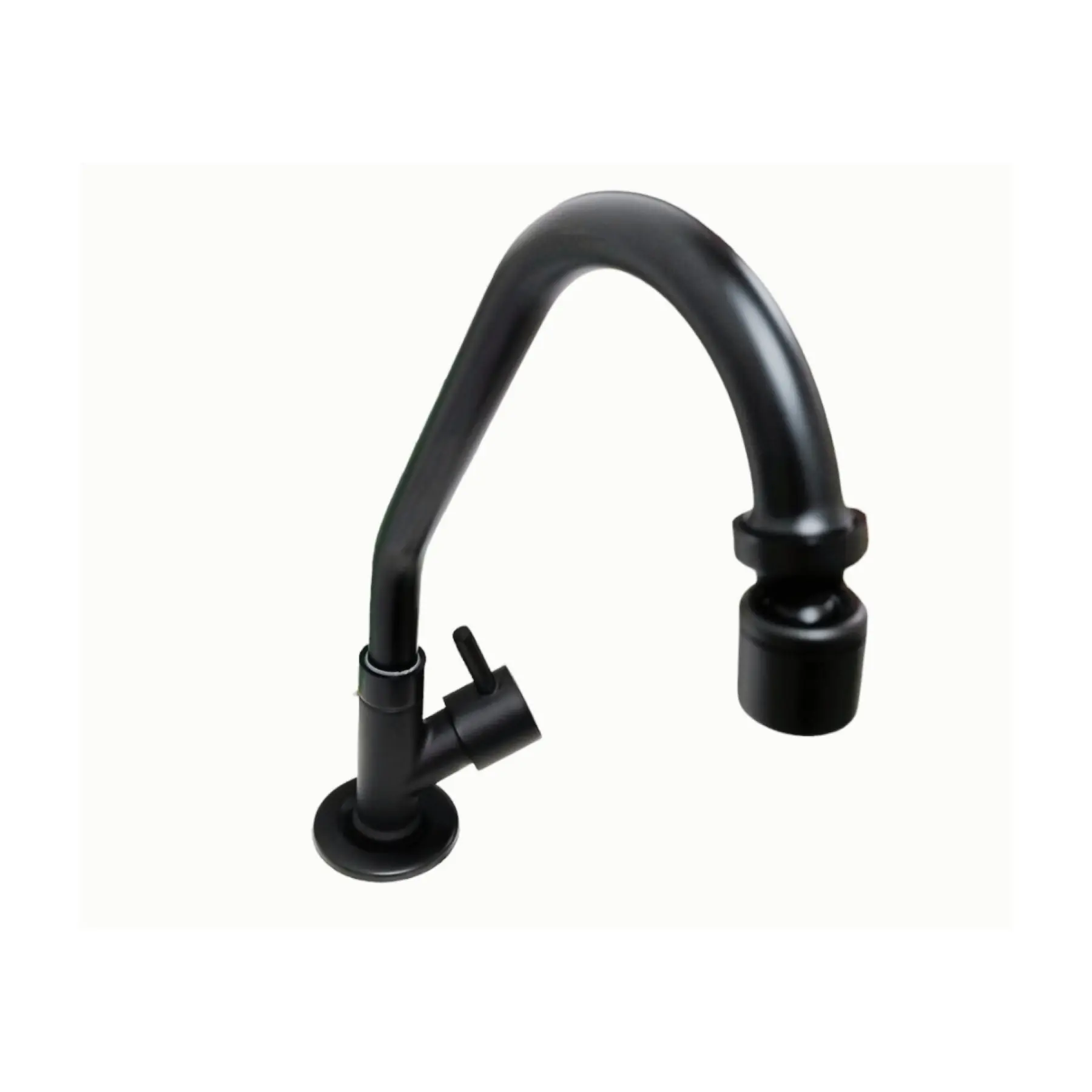 Torneira de Pia para Cozinha com Bica Média Preto Fosco Nápoles Black Civitt