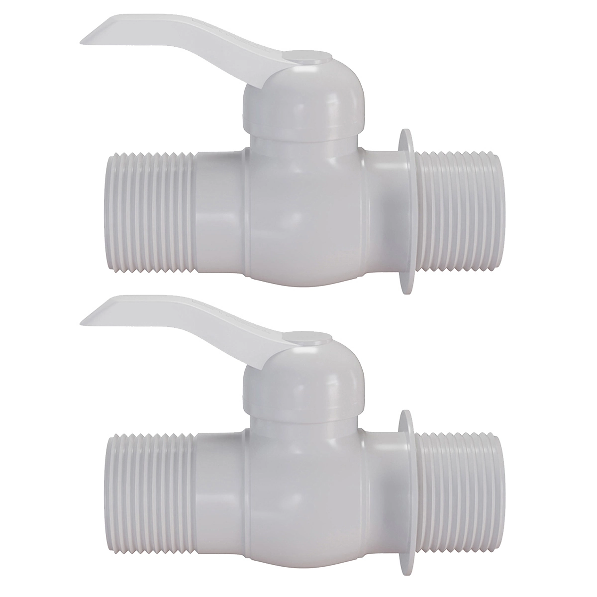 Kit 2 Registro Esfera Engate Rosca Externa Pvc 1/2   Estrela