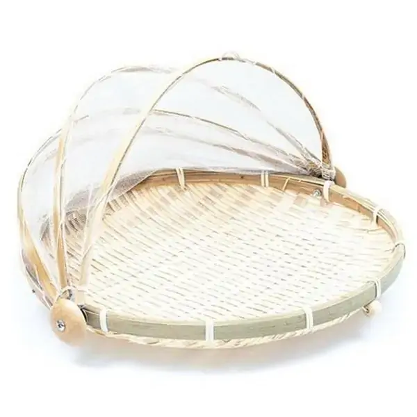Porta Bolo e Pao 30X18CM em Bambu Mundiart 1-143/1
