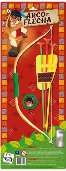 Arco E Flecha Archery C/4 Municoes Cart Cx S Pi3043 Pica Pau Pi304