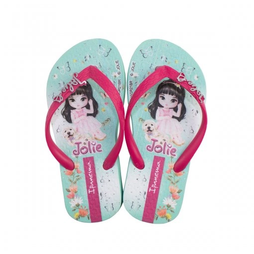 Chinelo Inf Ipanema Jolie Verde/rosa