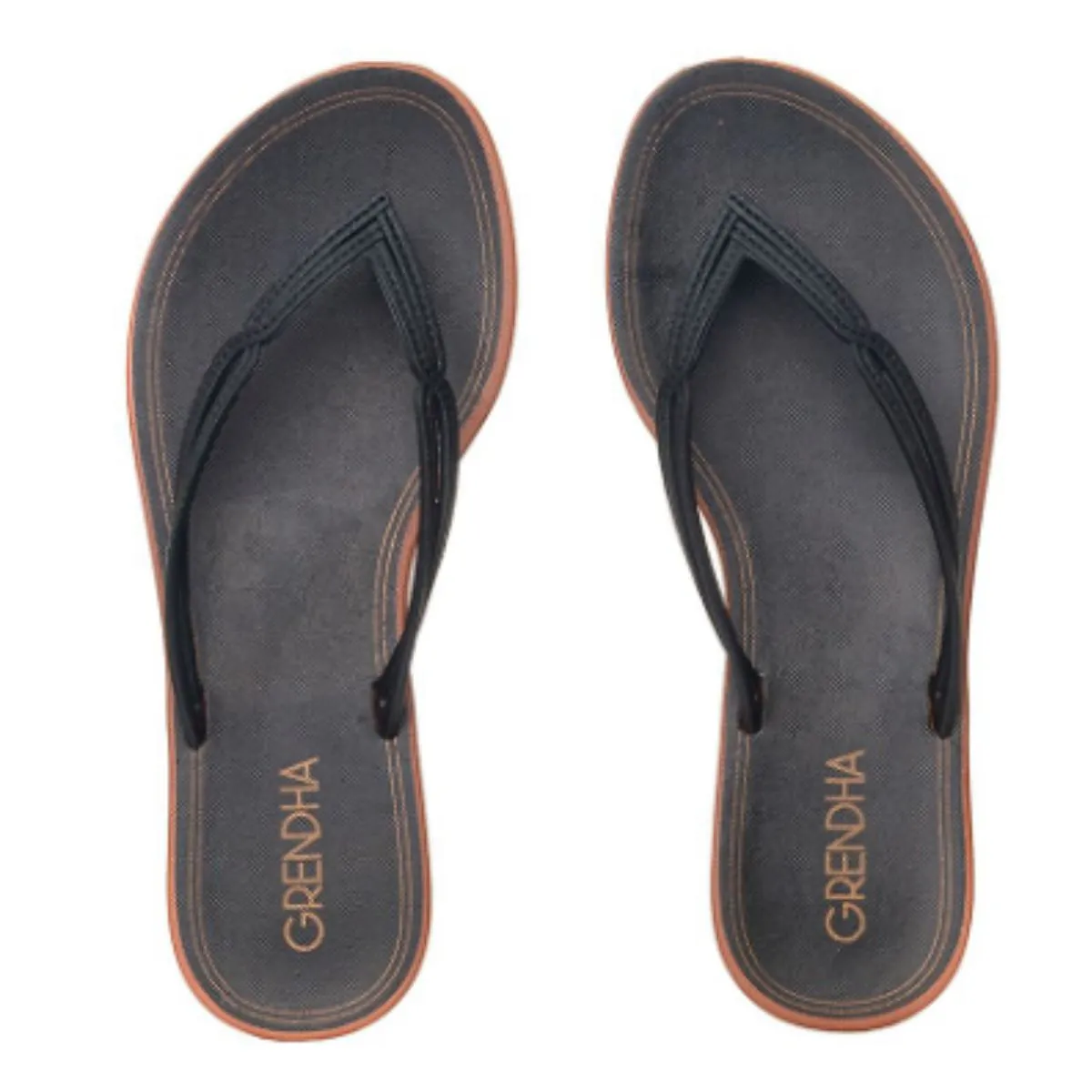 Sandália Rasteirinha Mais Açai 39 40 Grendha Preto