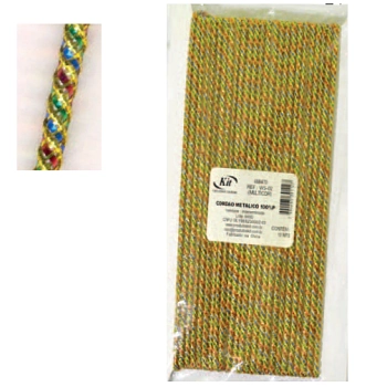 Cordao Metalico Trancado 10m Ws 02 Multicor