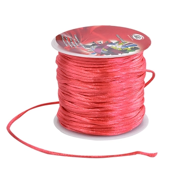 Cordao Cetim 1mm Ref.c1 63 Rosa Antigo 20m