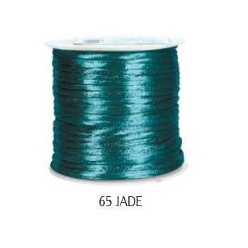 Cordao Cetim 1mm Ref. C1 65 Jade Atacado Rolo C/20mts Kit