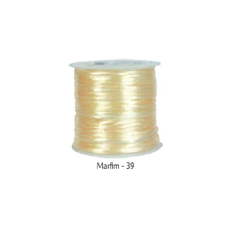 Cordao Cetim 1mm Ref.c1 39 Marfim 20m