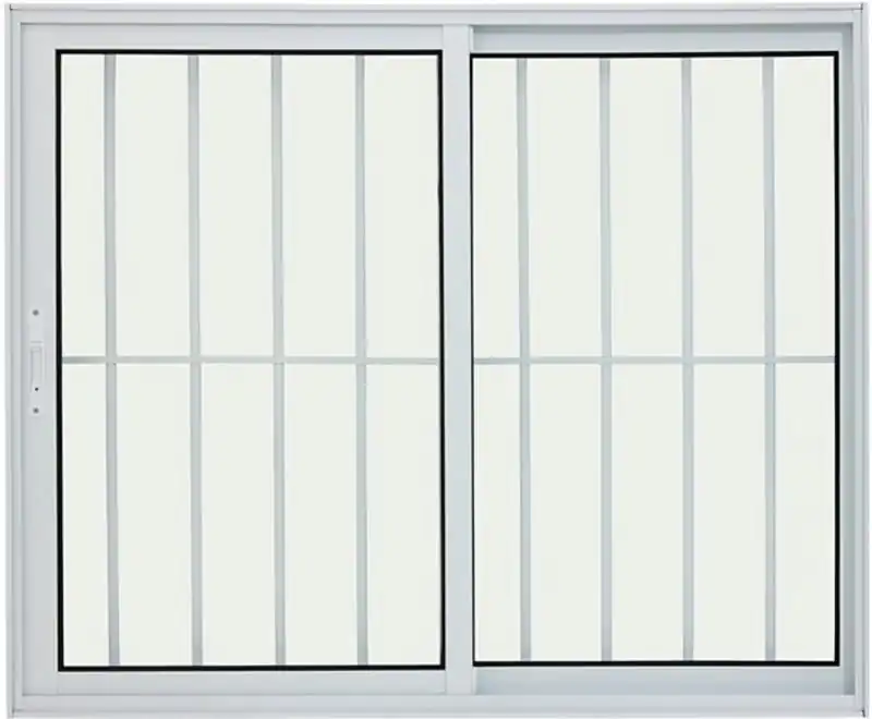 Vitro De Aluminio 2 Folhas Com Grade Linha Premium Branco