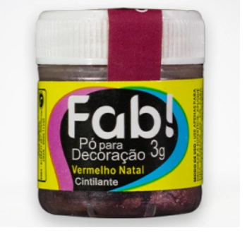 Po P/ Decoracao Bril. Verm. Natal 3g