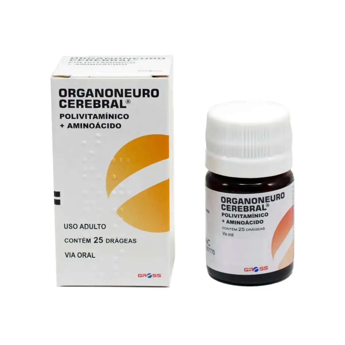 Organoneuro Cerebral 25 Comprimidos 25 Comprimidos Laboratório Gross Similar