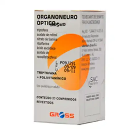 Organoneuro Optico 20 Comprimidos 20 Comprimidos Laboratório Gross Similar
